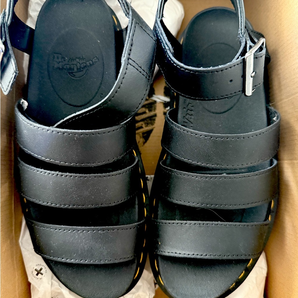Black 3 Strap Dr Martens